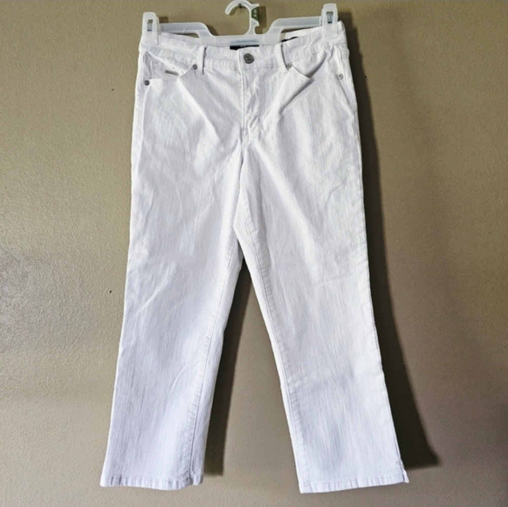 Nine West Women's White Crop Jeans - Picture 5 of 5